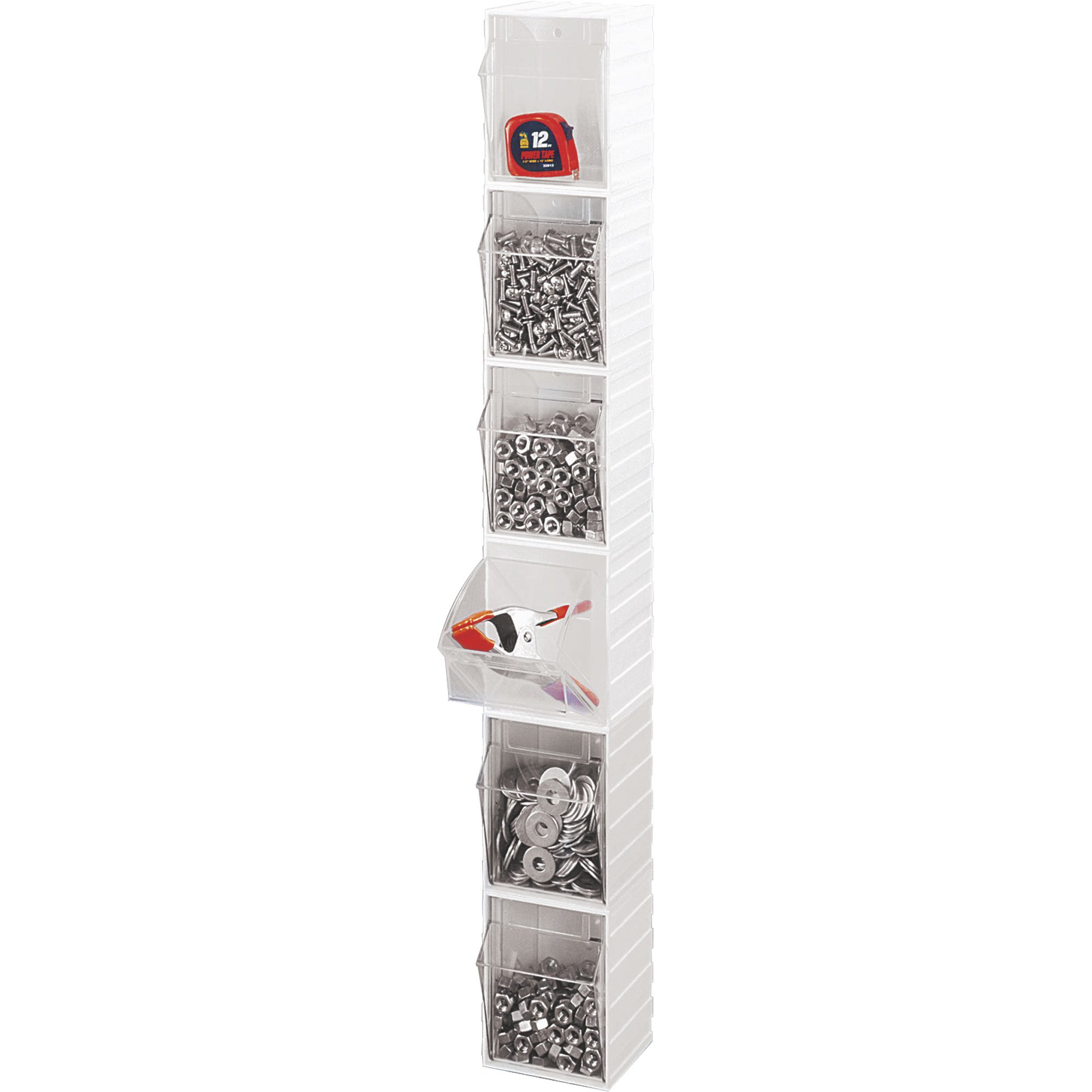 Quantum Storage Clear Tip Out Storage Bin — 2 7/8in. x 3 3/4in. x 4in. Size
